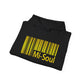 Hooded Sweatshirt - Mi-Soul Radio Gold Logo Graphite Black