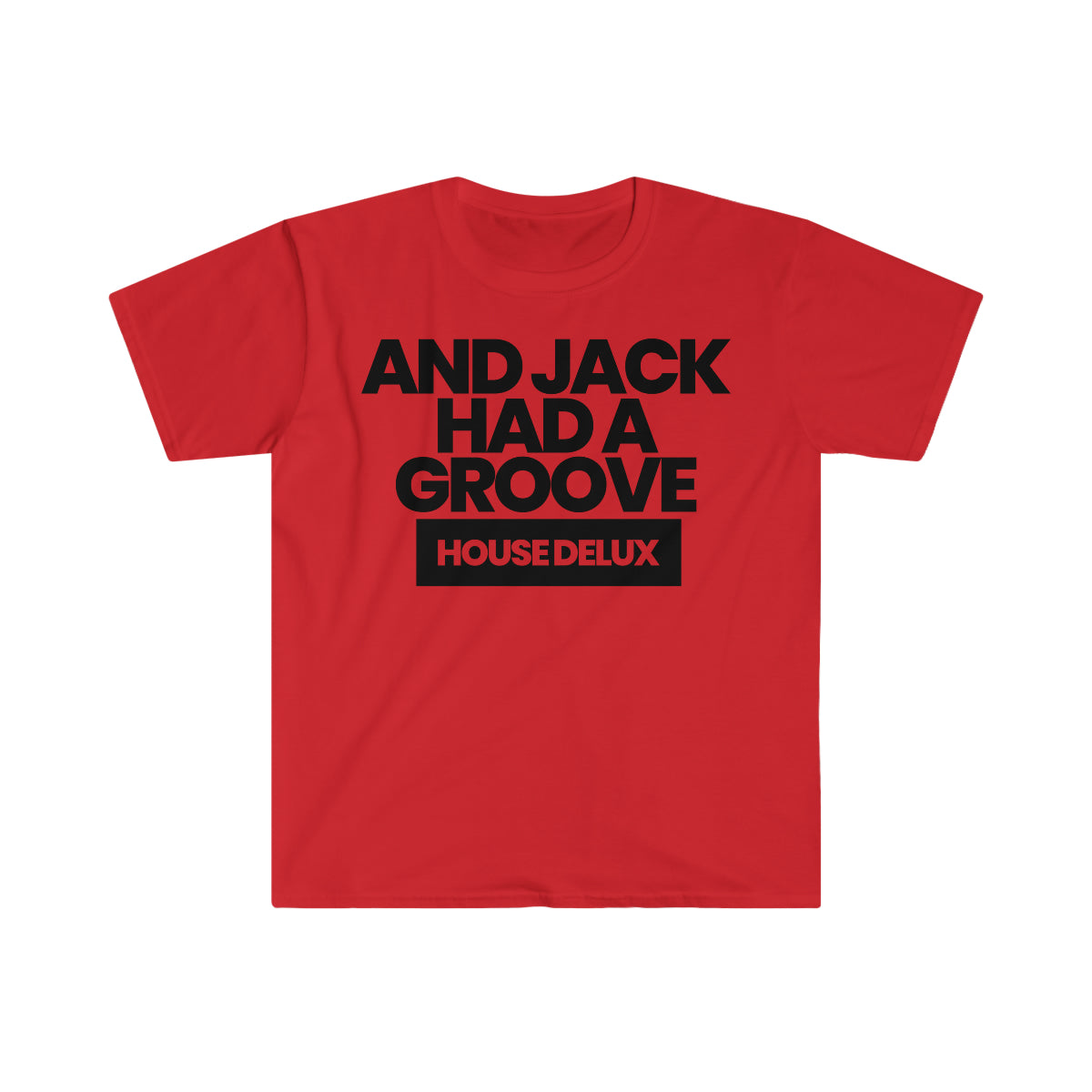 Jacks Groove Block Logo Tee - Red/Blk