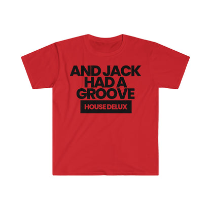 Jacks Groove Block Logo Tee - Red/Blk