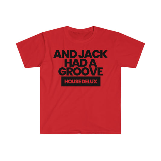 Jacks Groove Block Logo Tee - Red/Blk