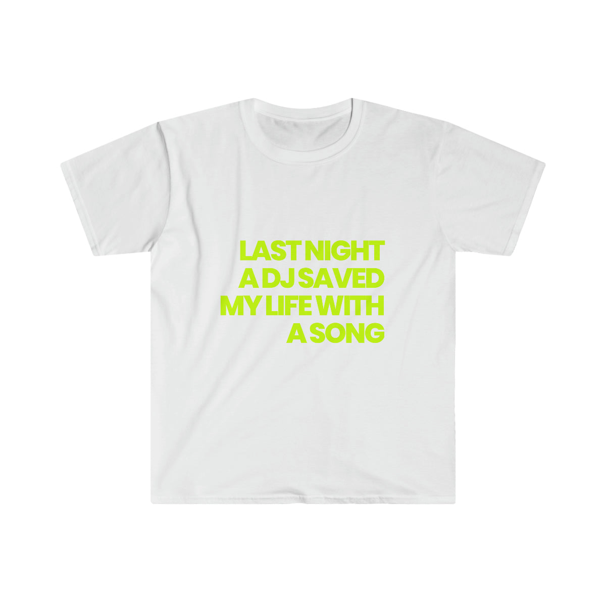 Saved My Life Statement Tee - Fluro