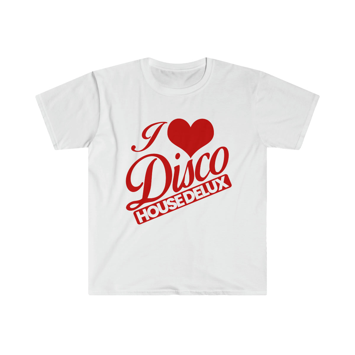 I Luv Disco Unisex Tee - Wht/Red