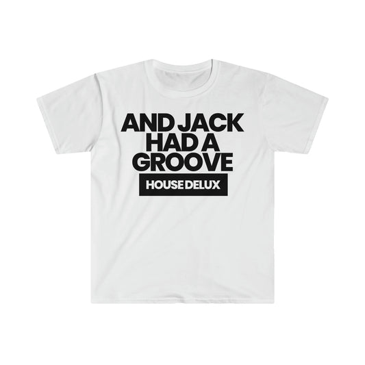 Jacks groove Block Logo Tee - Wht/Blk