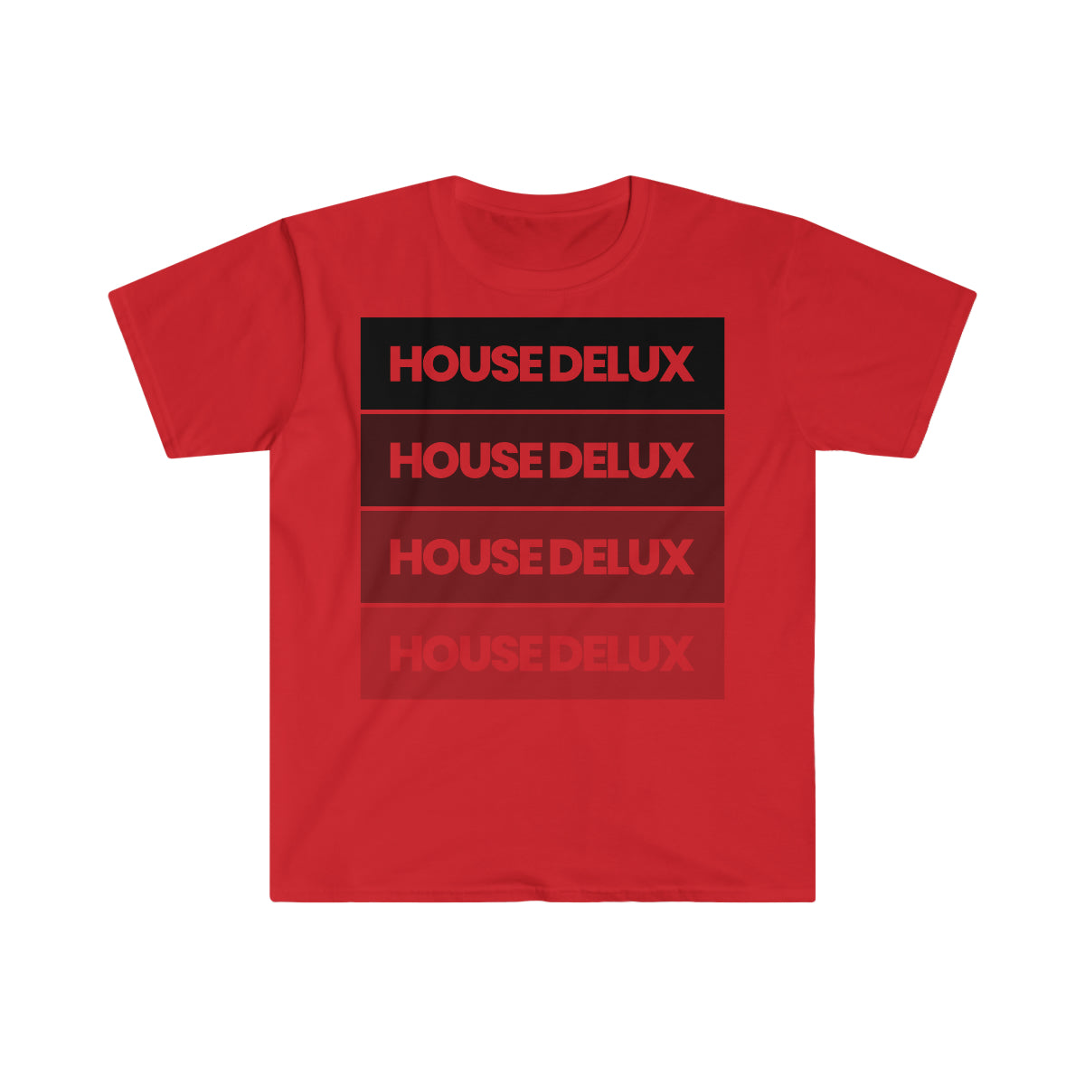 HD Classic Block Fade Tee - Red/Blk