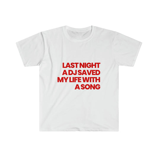 Saved My Life Statement Tee - Wht/Red