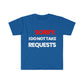 No requests Statement Tee - Red/Wht