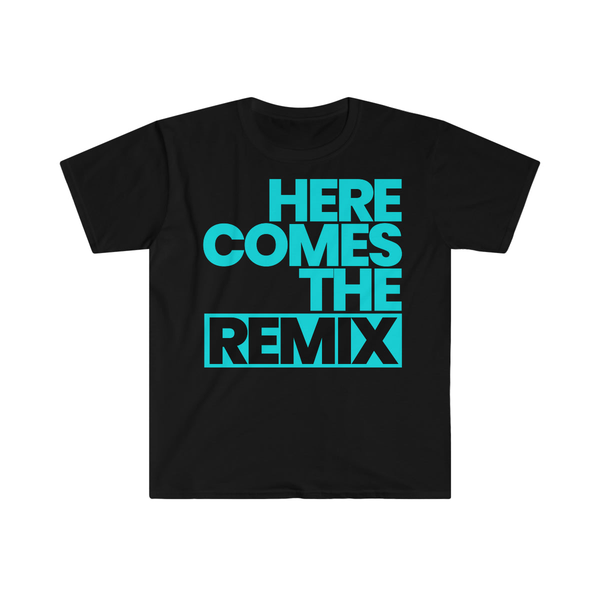 HD Remix Unisex Tee - Blk/Aqua