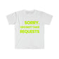 No Requests Statement Tee - Blk/Fluro