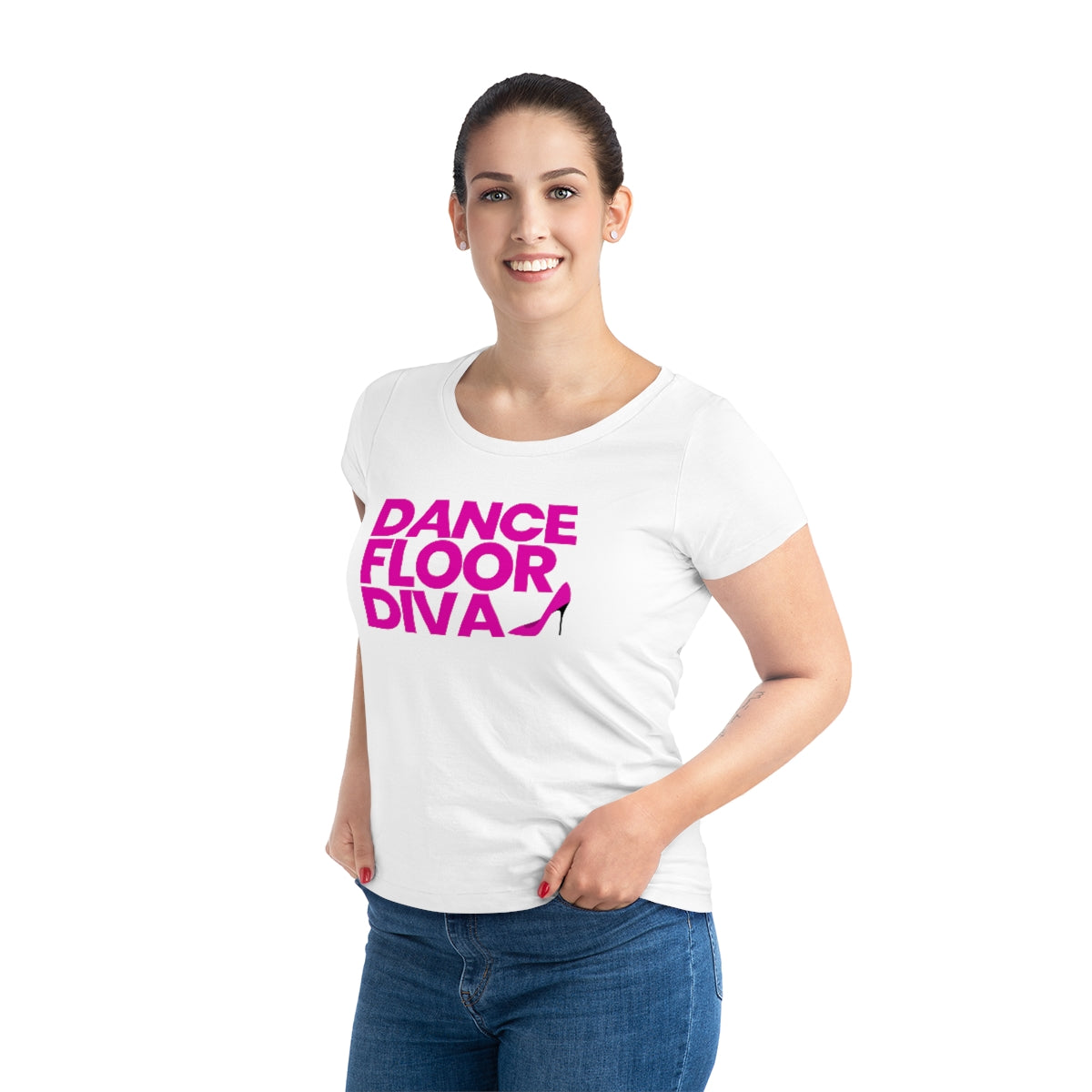 Dancefloor Diva Women's Tee - Blk/Cerise