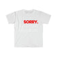 No requests Statement Tee - Red/Wht