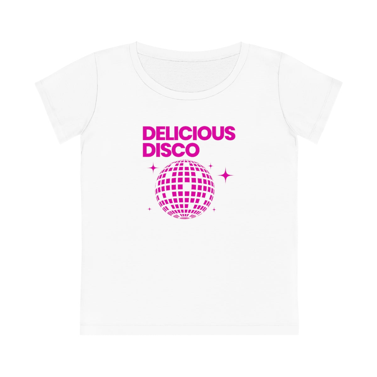 Delicious Disco Womens tee - wht/cer