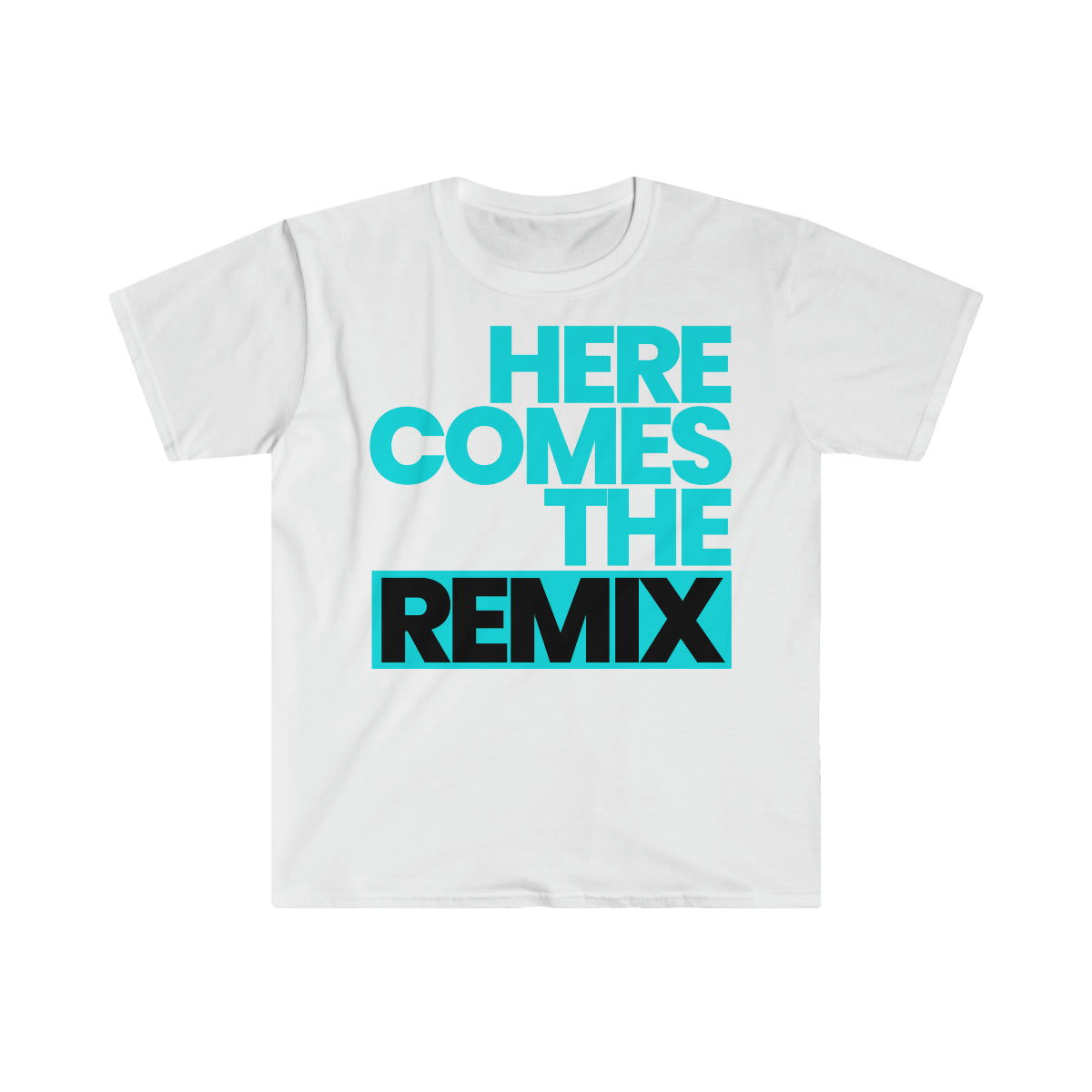 HD Remix Unisex Tee - Blk/Aqua