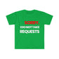 No requests Statement Tee - Red/Wht
